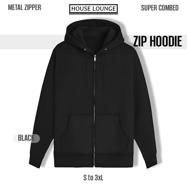 THE FORTRESS ZIP HOODIE BLACK