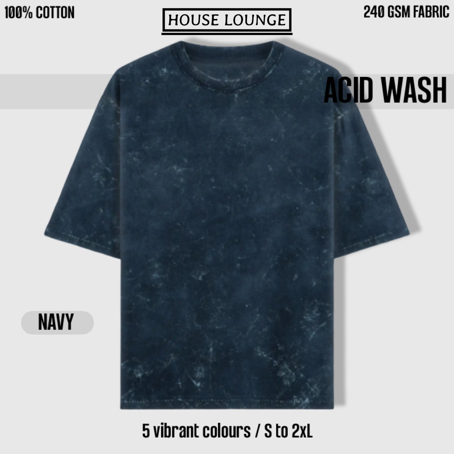 BUY ANY 3 LUXURY ACID WASH UNISEX T-SHIRT