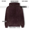 HOUSE LOUNGE ACID WASH HOODIE MAROON