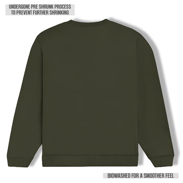 Unisex Regular Fit Sweatshirt – Premium Comfort & Classic Style Olive Green