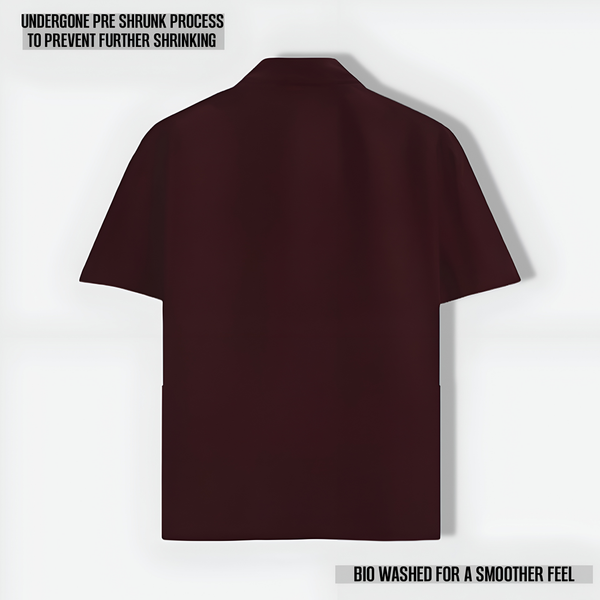 IMPERIA OVERSIZED CLASSIC SHIRT MAROON