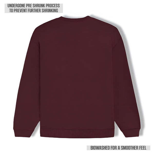Unisex Regular Fit Sweatshirt – Premium Comfort & Classic Style Maroon