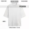 OPULENCE TERRY OVERSIZED TEE WHITE
