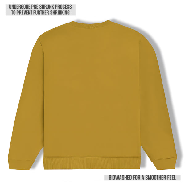 Unisex Regular Fit Sweatshirt – Premium Comfort & Classic Style Mustard Yellow