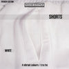 VOGUE TERRY UNISEX SHORTS WHITE