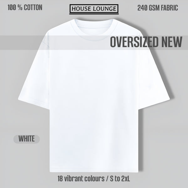 REGAL COTTON OVERSIZED TEE WHITE