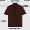 IMPERIA OVERSIZED CLASSIC SHIRT MAROON