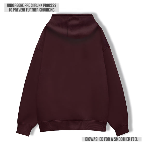 Oversized Heavyweight Hoodie – Ultimate Comfort & Effortless Style Maroon