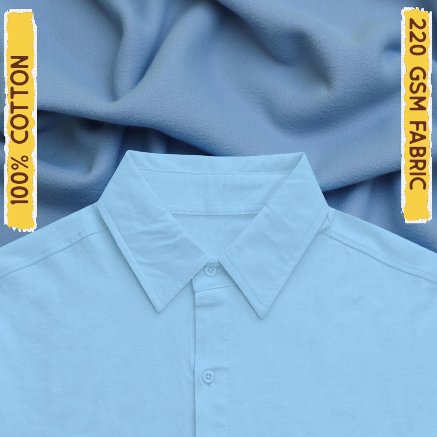 IMPERIA OVERSIZED CLASSIC SHIRT LIGHT BLUE
