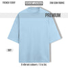 OPULENCE TERRY OVERSIZED TEE LIGHT BLUE