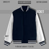 HOUSE LOUNGE VARSITY JACKET NAVY BLUE