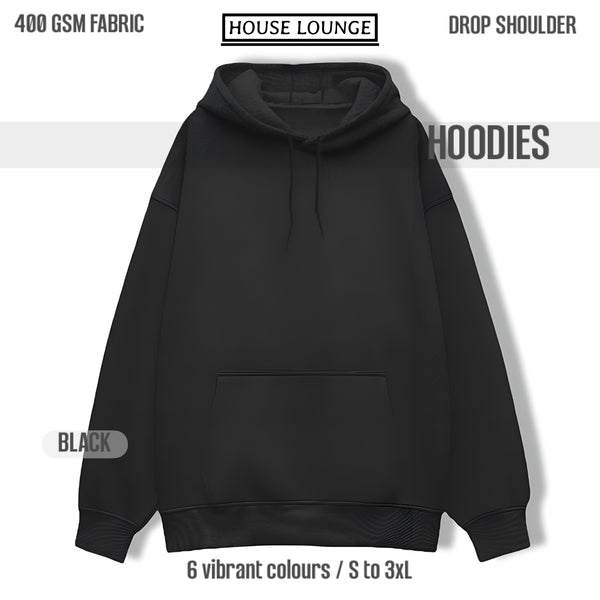 Oversized Heavyweight Hoodie – Ultimate Comfort & Effortless Style Black