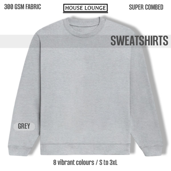 Unisex Regular Fit Sweatshirt – Premium Comfort & Classic Style Light Grey