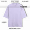 OPULENCE TERRY OVERSIZED TEE LAVENDER