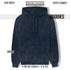 HOUSE LOUNGE ACID WASH HOODIE NAVY BLUE