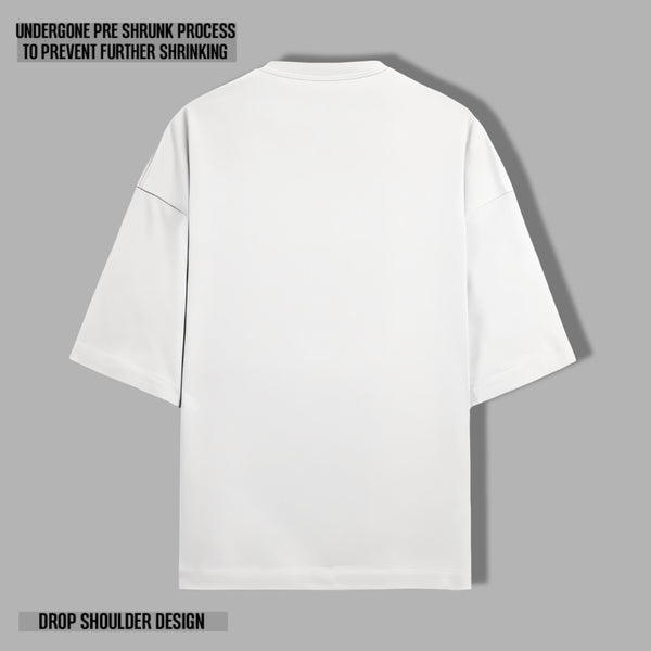 OPULENCE TERRY OVERSIZED TEE WHITE