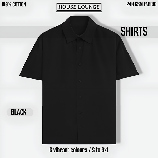 IMPERIA OVERSIZED CLASSIC SHIRT BLACK