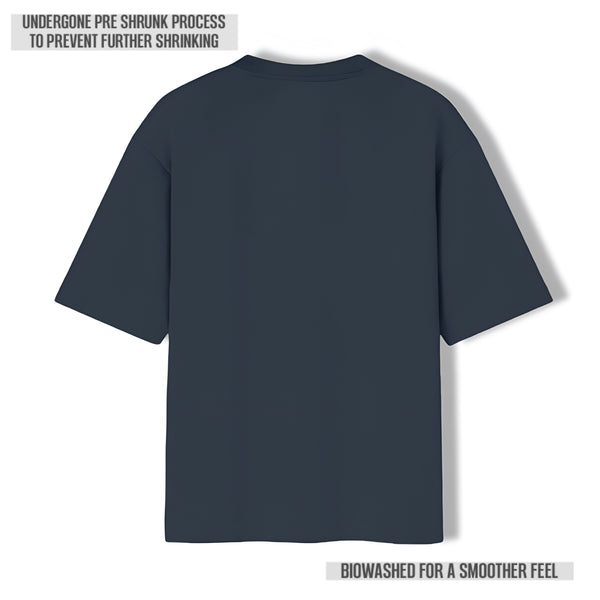 Elevato Oversized Tee Navy Blue