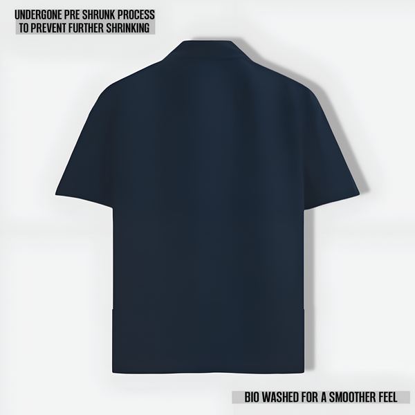 IMPERIA OVERSIZED CLASSIC SHIRT NAVY BLUE
