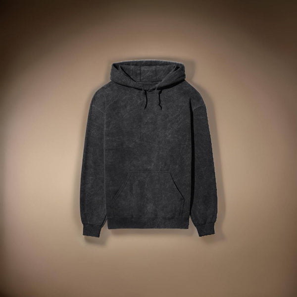 HOUSE LOUNGE ACID WASH HOODIE BLACK