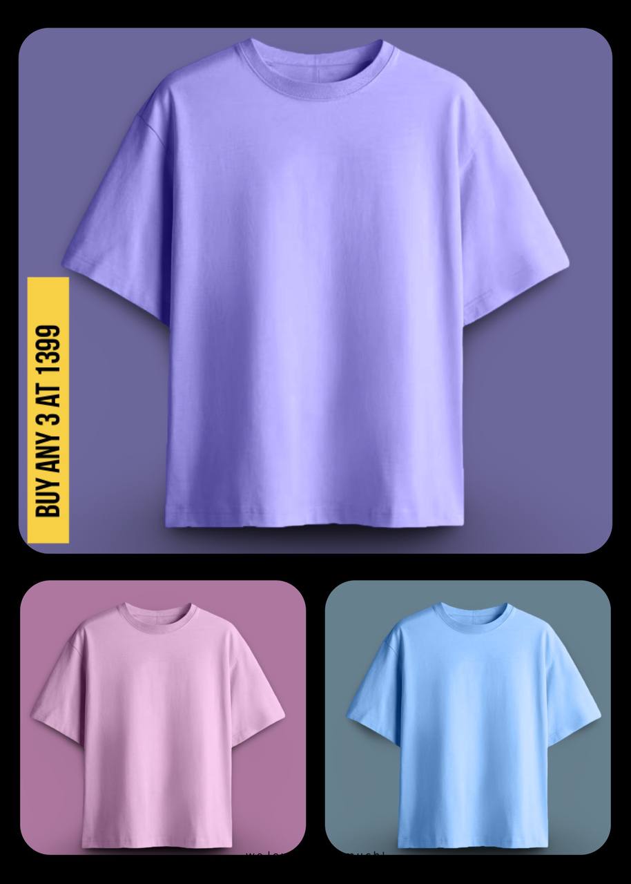 REGAL COTTON OVERSIZED TEE LAVENDER