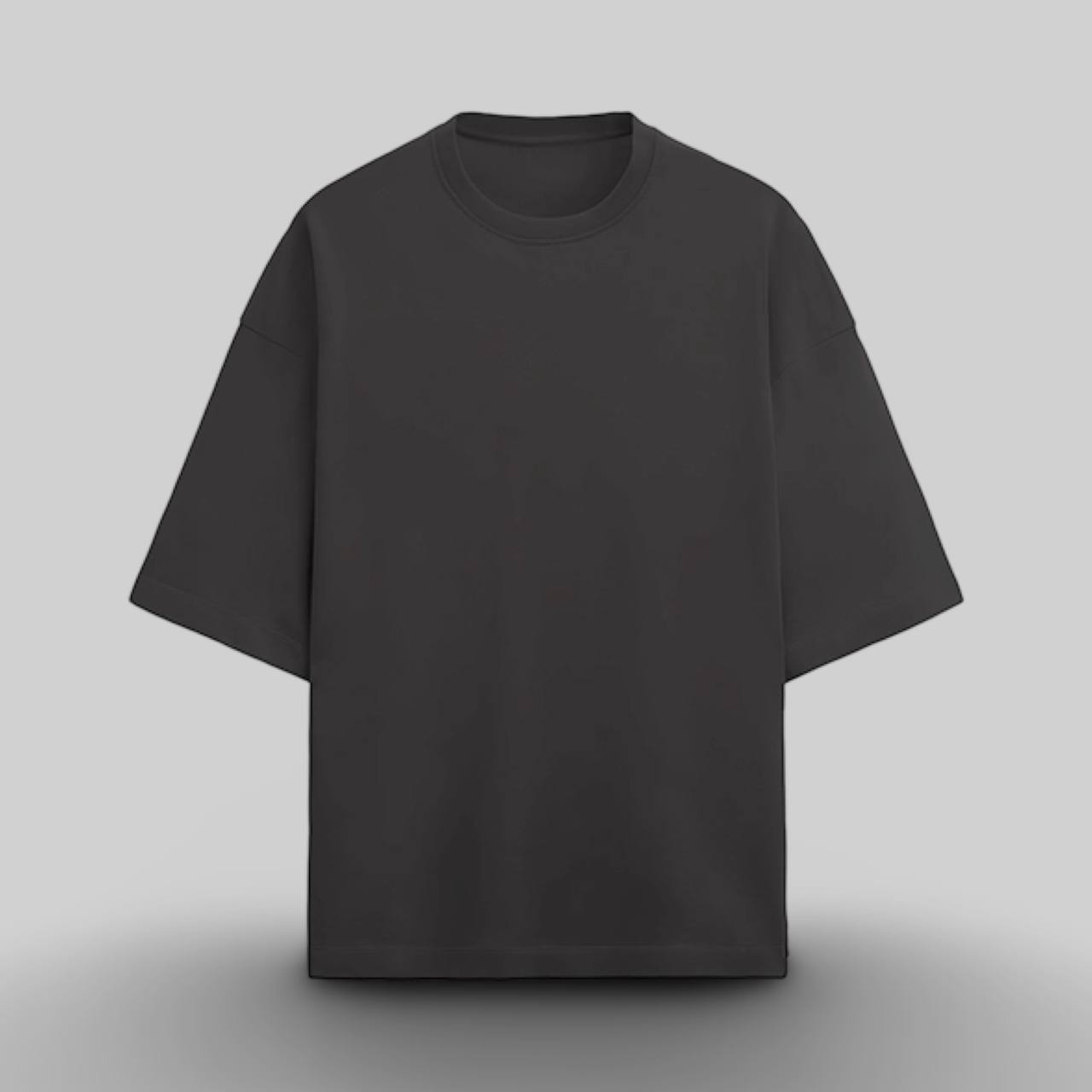 OPULENCE TERRY OVERSIZED TEE BLACK