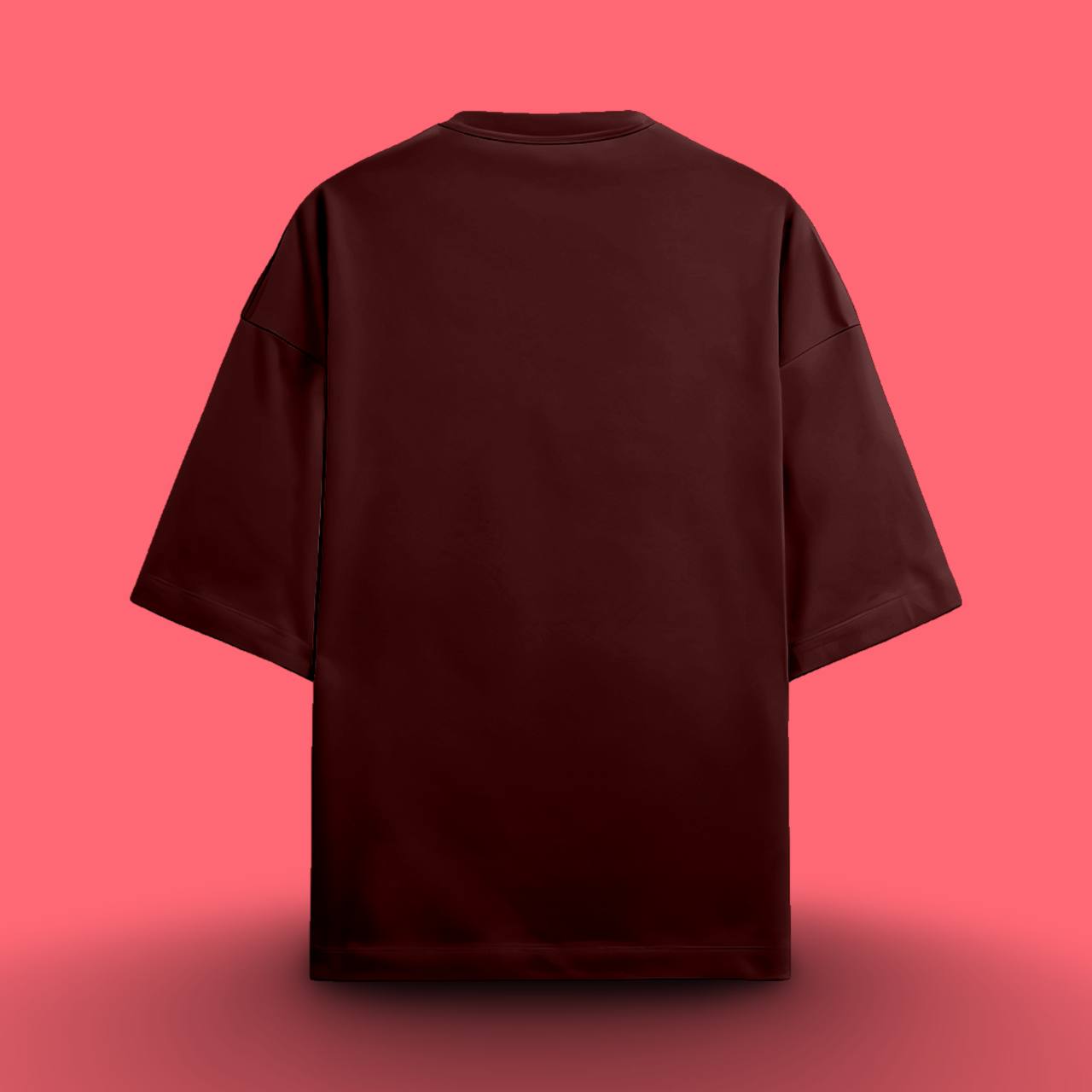 OPULENCE TERRY OVERSIZED TEE MAROON