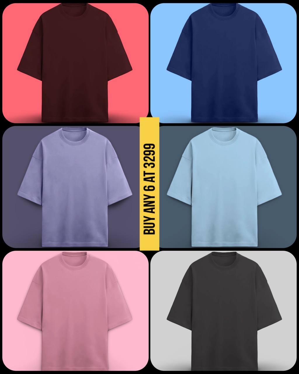 OPULENCE TERRY OVERSIZED TEE LIGHT BLUE