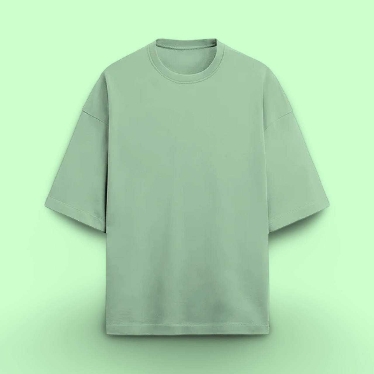 OPULENCE TERRY OVERSIZED TEE JADE