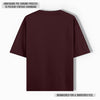 REGAL COTTON OVERSIZED TEE MAROON