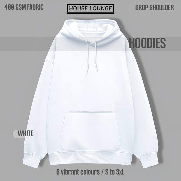 Oversized Heavyweight Hoodie – Ultimate Comfort & Effortless Style White