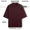 OPULENCE TERRY OVERSIZED TEE MAROON