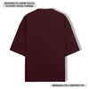 OPULENCE TERRY OVERSIZED TEE MAROON