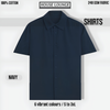 IMPERIA OVERSIZED CLASSIC SHIRT NAVY BLUE