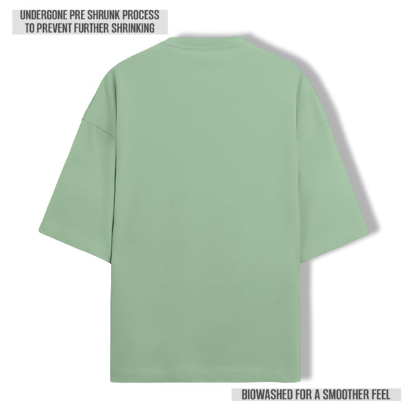 OPULENCE TERRY OVERSIZED TEE JADE