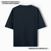 REGAL COTTON OVERSIZED TEE NAVY BLUE