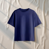 REGAL COTTON OVERSIZED TEE NAVY BLUE