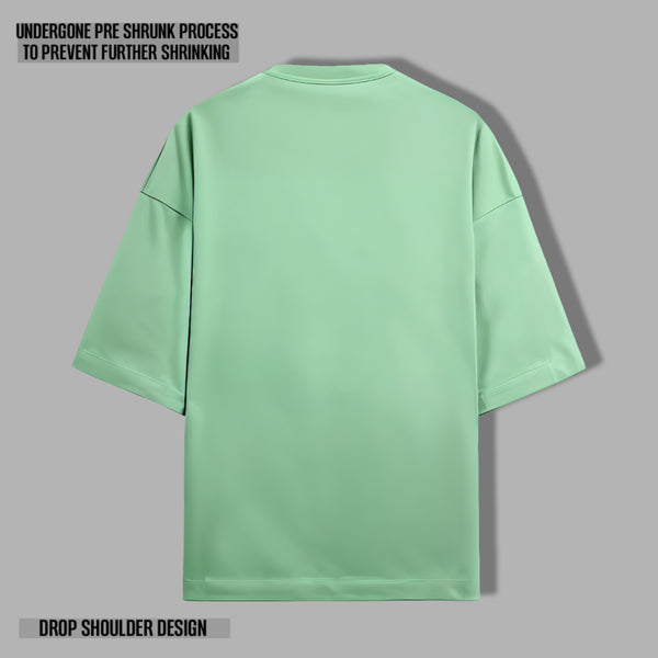 OPULENCE TERRY OVERSIZED TEE JADE