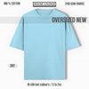 REGAL COTTON OVERSIZED TEE BABY BLUE