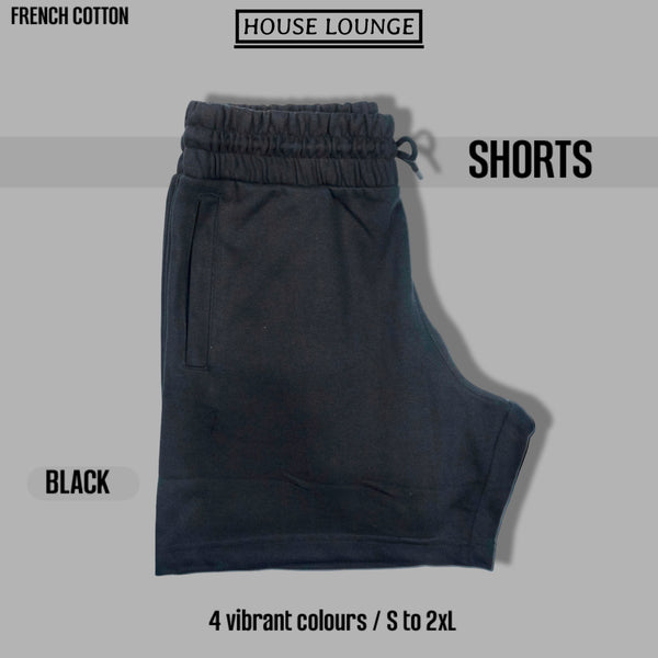 VOGUE TERRY UNISEX SHORTS BLACK