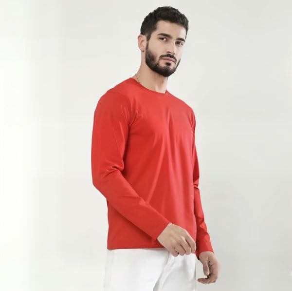 URBAN REFINED FULL SLEEVE T-SHIRT ROYAL RED