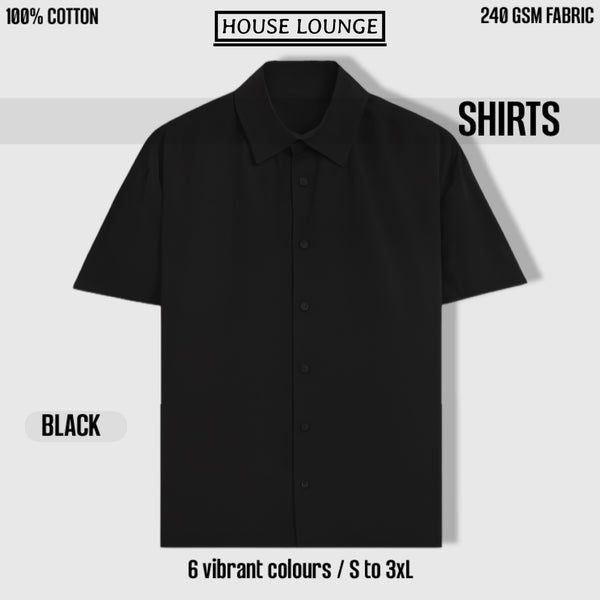 IMPERIA OVERSIZED CLASSIC SHIRT BLACK