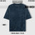 LUXURY ACID WASH UNISEX T-SHIRT NAVY BLUE