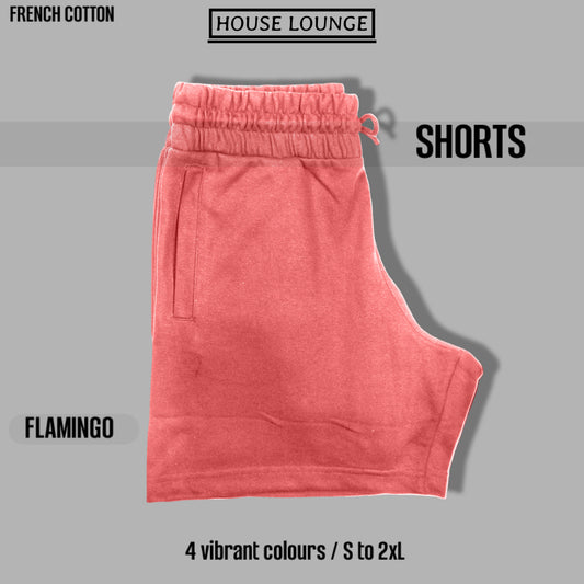 VOGUE TERRY UNISEX SHORTS FLAMINGO