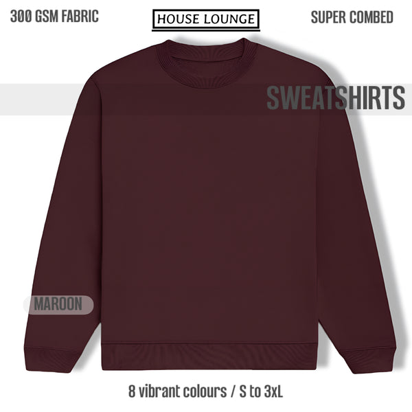 Unisex Regular Fit Sweatshirt – Premium Comfort & Classic Style Maroon