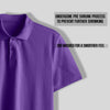 PRESTIGE COTTON POLO T-SHIRT PURPLE