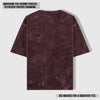 LUXURY ACID WASH UNISEX T-SHIRT MAROON