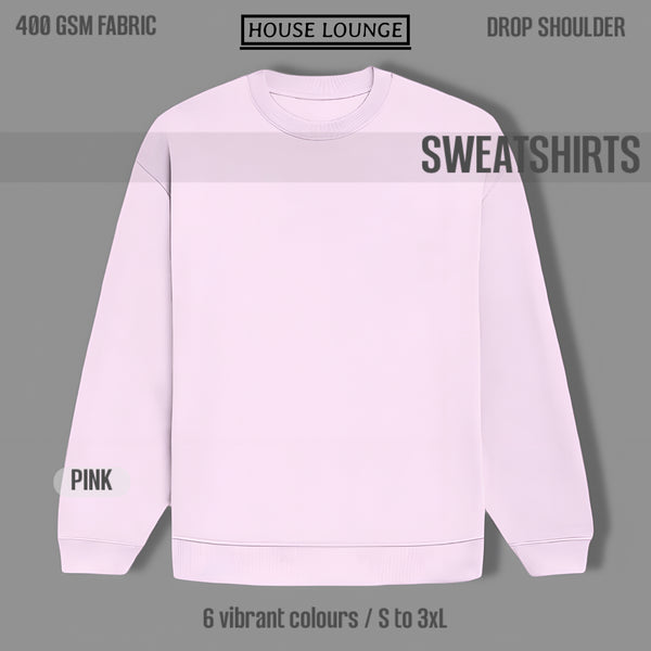 Heavyweight Sweatshirt – Ultimate Comfort & Modern Edge Light Pink