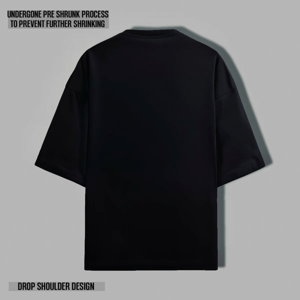 OPULENCE TERRY OVERSIZED TEE BLACK