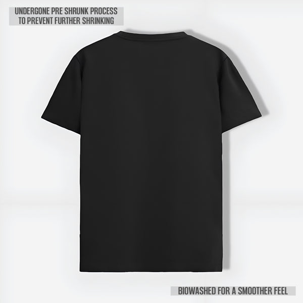 EXQUISITE V-NECK COTTON T-SHIRT BLACK